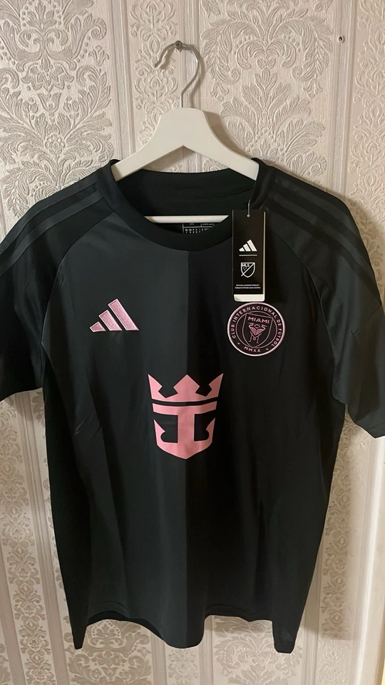 adidas Maillot Inter Miami CF Messi 10 noir/rose manches courtes - Photo 1/2