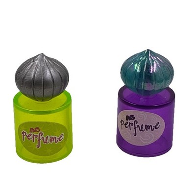 2 VTG American Girl PERFUME BOTTLE Doll Vanity Accessory Plastic 1'' Toys