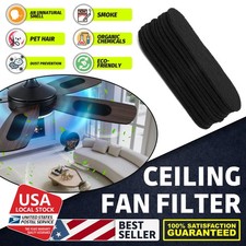 20PCS Ceiling Fan Filters Activated Carbon Air Purifier Pads Pet Hair Dust Odors