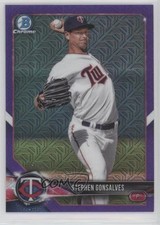 2018 Bowman Mega Box Purple Mojo Refractor /250 Stephen Gonsalves #BCP90 3k8