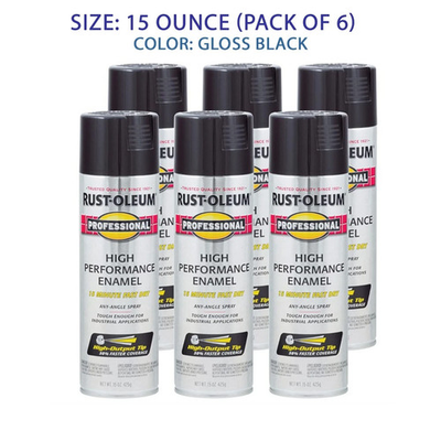#ad Rust Oleum 7579838 6PK Professional High Performance Enamel Spray Paint 15 Oz $44.95