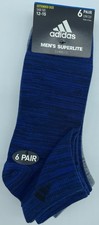 Adidas Mens Low Cut Ankle Cotton Athletic Cushion Sport Running Socks size 12-15