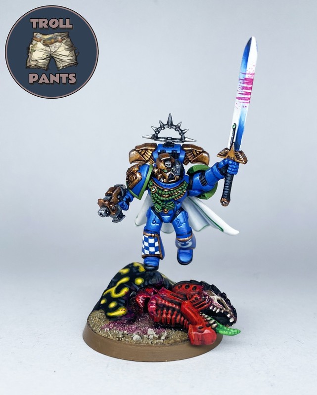 Warhammer 40k - Ultramarines Space Marines - Captain Power Sword - Pro Painted