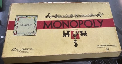 Vintage Monopoly Board Game, 1935 1946 Copyright, Complete - Parker Brothers