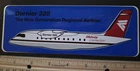 MIDWAY CONNECTION Airlines Dornier 328 Sticker Airplane Aircraft Unused