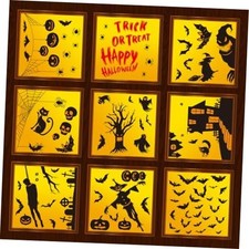 Halloween Window Clings - Zombie Vampire Party Decor, Bloody Hand Gray