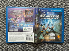 Carrito físico PS Vita Disney Epic Mickey 2 The Power of Two versión LIBRE DE REGIÓN