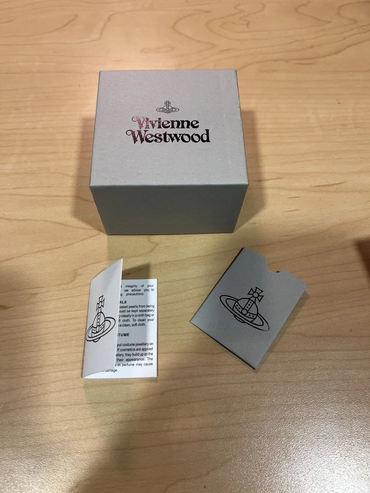 *NUEVO* Collar Colgante Vivienne Westwood Plata Mini Orbe Bajo Con Caja Foto 4 de 4