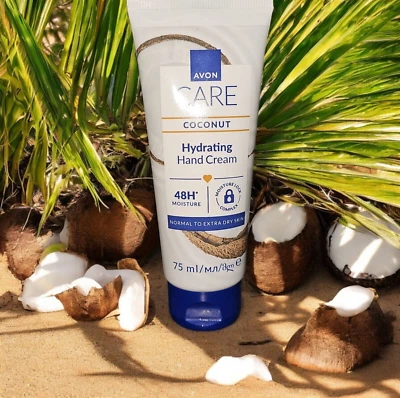 Avon Care Feuchtigkeitsspendende Handcreme mit Kokosöl 75ml Wellness Spa Creme