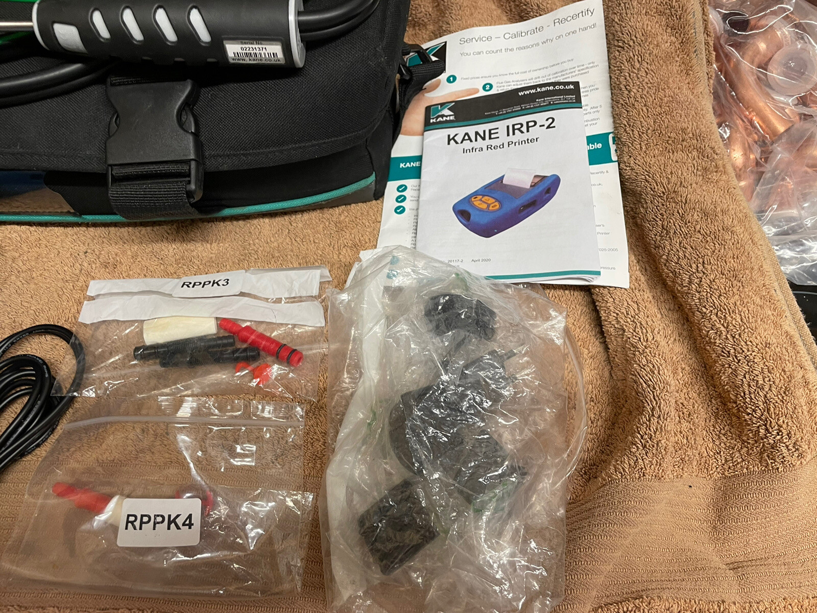 Kane 258 Flue Gas Analyser Direct CO, O2 & CO Sensor Protection+Printer