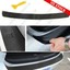4D Carbon Fiber Black Rear Bumper Trunk Lip Protector Decal Sticker – Universal