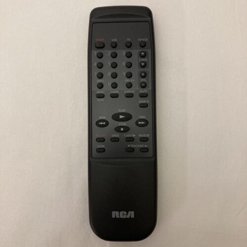 RCA Remote Control Genuine Original Black Tested-and-Works TV & VCR