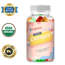 MENXI Collagen Gummies for Hair,Skin,Nails,Premium Collagen Vitamin Supplement