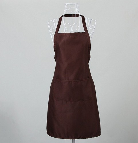 Plain Apron Bib Washable Pocket Butcher Waiter Chef Kitchen Cooking Craft AU - Picture 8 of 22
