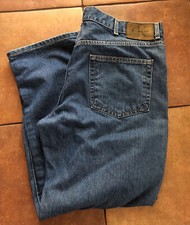 Vintage Mens Calvin Klein Double Stonewash Med Blue Jeans Union USA Sz 40X33