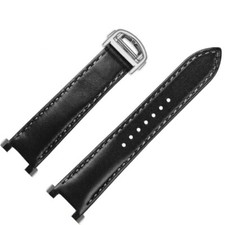 Black Strap Band for Cartier Pasha Quick-Release in Calf Leather