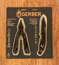 Gerber Suspension-NXT & Paraframe Combo (Black Stainless Multi-Tool & Knife)