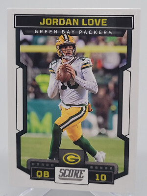 2023 PANINI SCORE JORDAN LOVE BASE FOOTBALL CARD PACKERS NFL donruss  topps