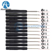 12PCS Set Screwdriver Set Flat Head Slotted Flathead Non-Slip Precision Tool Kit
