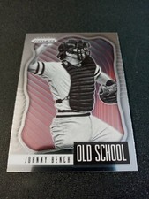 2021 Panini Prizm Old School Silver Johnny Bench # OS-8 Cincinnati Reds