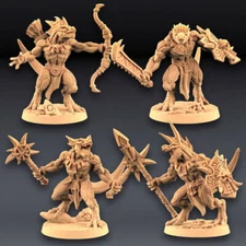 Goldmaw Lizards Fantasy Miniature DnD Miniature RPG Tabletop Game Pathfinder