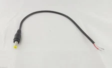 CCTV DC Power Plug Male Connector 5.5mm x 1.7mm Male Socket With Cord Cable 30cm