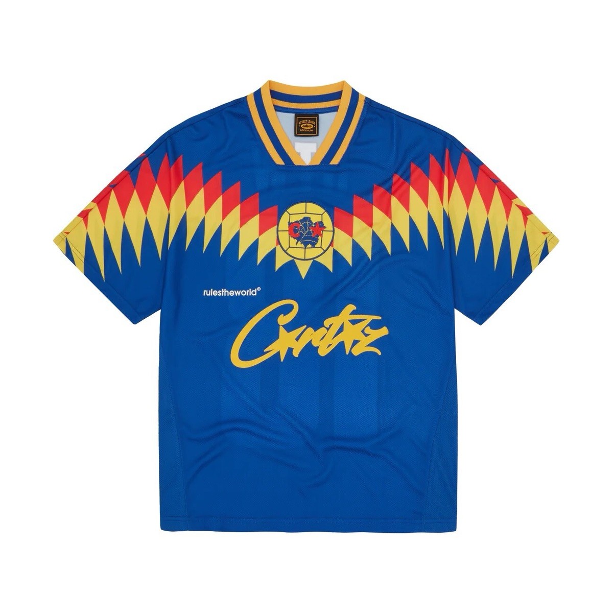 Corteiz CRTZ RTW Club Football Jersey Blue T-Shirt - Large - Brand