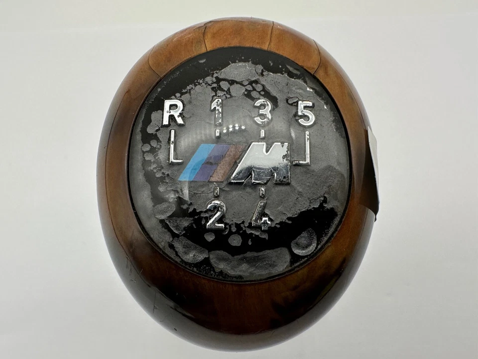 OEM 96-03 BMW E39 530i 525i 540i Sport palanca de cambios palanca de cambios perilla madera Foto 2 de 4