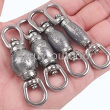 2PCS Sea Fishing Weights Trolling Sinkers Heavy-duty Weighted Fishing Swivels