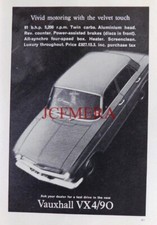 VAUXHALL 'VX4/90' berlina coche anuncio 1962 impresión original vintage 673/02