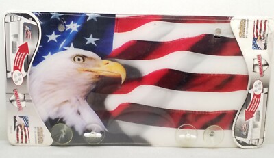 70010 Cruiser Accessories Bald Eagle USA Flag America Novelty Licence Plate 