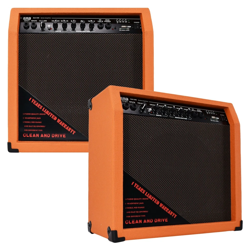 Amplificador de Guitarra Bluetooth EMB 500 Vatios Altavoz Potente Gabinete - SD USB AUX Y Foto 3 de 4