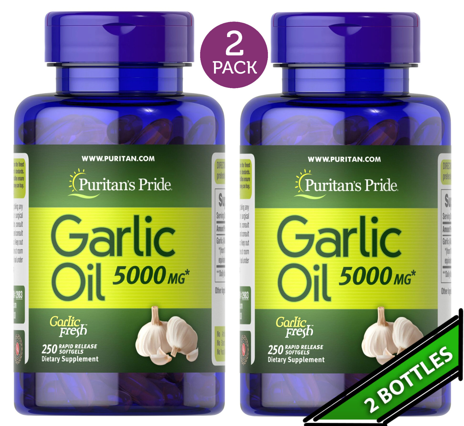 5000 Mg 500 Softgels (2x250) Heart Cardiovascular Cholesterol