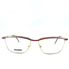 Missoni Eyeglasses M.326 H10 Multicolor Gold Full Rim Frames 56[]16 135 mm