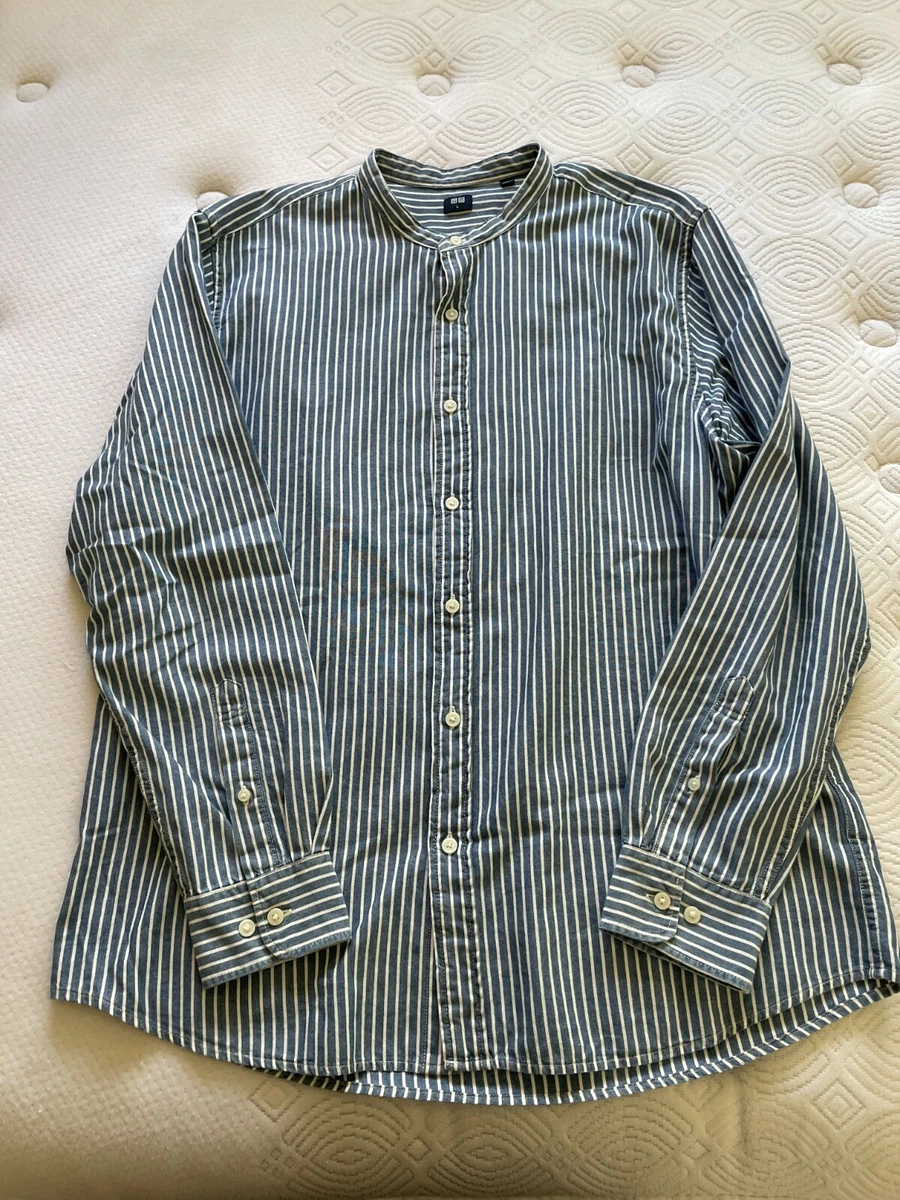 uniqlo band collar shirt