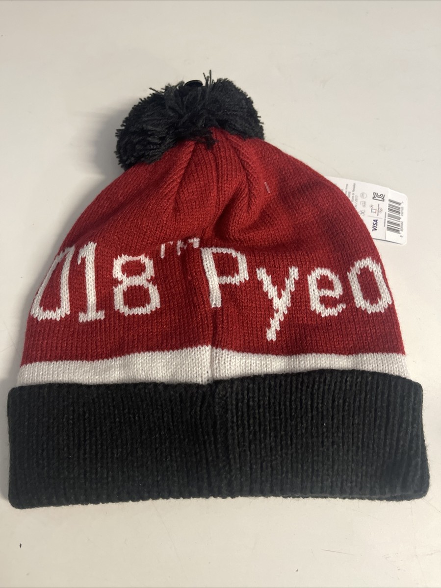 PyeongChang 2018 Winter Olympics Red Beanie Hat NWT | eBay