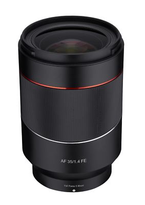Rokinon AF 35mm F1.4 Full Frame Auto Focus Wide Angle Lens for Sony E Mount FE 