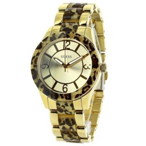 guess tiger print watch