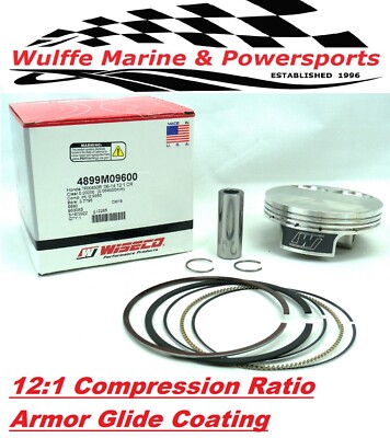 Wiseco Piston Kit Honda TRX450R TRX450ER 2006-2014 4899M09600 12:1 96mm Std Bore