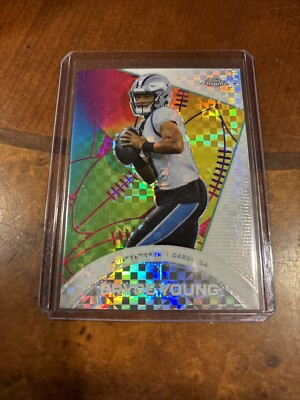 BRYCE YOUNG 2023 TOPPS COMPOSITE CHROME ALL ETCH XFRACTOR CAE22 RC PANTHERS