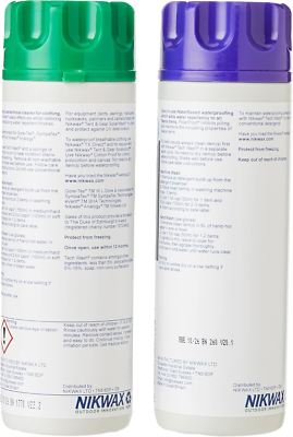 Nikwax Tech Wash Minsan Nikwax Polar Proofer & Tech Wash Twin Pack 300ml - Impermeabilizzante E Detergente Per Pile Manutenzione Abbigliamento Tecnico