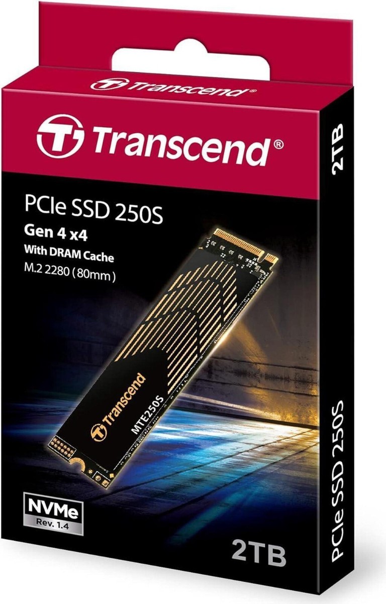 Transcend PCIe SSD 250S 2TB Gen4 新品 Transcend 2TB M.2 PCIe Gen4x4 2280 NVMe Internal Gaming SSD