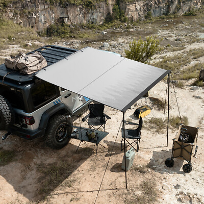 6.6ft x 6.6ft Car Awning Camping Car Side Tent Waterproof Shed Camping Hiking