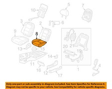 Honda Oem 07-08 Tl Front Seat Components-seat Cushion Pad 81137sepa11