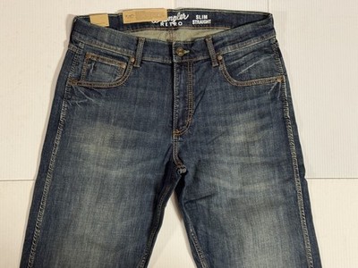 Wrangler Retro Mens Slim Straight 32x34 Denim Jeans - 10WLT88BZ