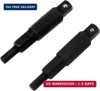 A.I.FORCE 2-Piece Hexagon Key Adapters for HVAC, 1/4-Inch Square Wrench Opening,
