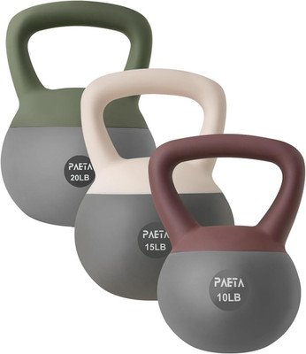 Soft Kettlebell Set for Home Fitness - Anti-Slip Grip, Gentle Impact, 10-21lbs