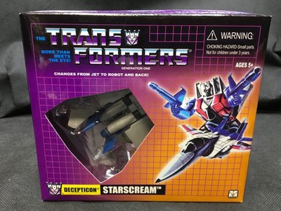 NIB Transformers G1 Decepticon STARSCREAM Action Figure [King Toys #T1203]