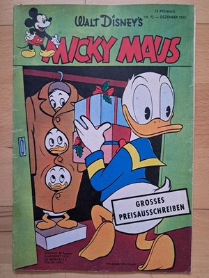 Walt Disney's Mickey Mouse No. 12 from December 1955 - ORIGINAL Comic Book