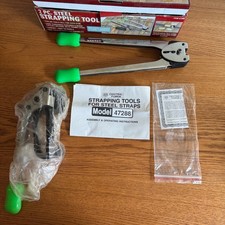 2 Pc Steel Strapping Tool Kit Crimper Tensioner Packaging Pallet Heavy Duty